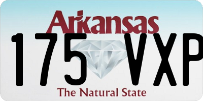 AR license plate 175VXP