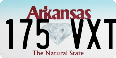 AR license plate 175VXT