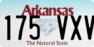 AR license plate 175VXV
