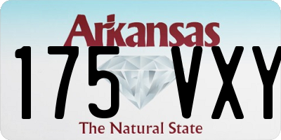 AR license plate 175VXY