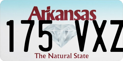 AR license plate 175VXZ