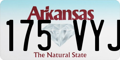 AR license plate 175VYJ