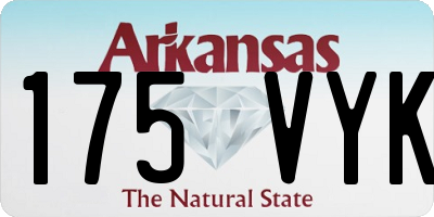 AR license plate 175VYK