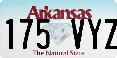 AR license plate 175VYZ