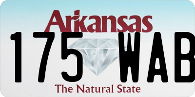 AR license plate 175WAB