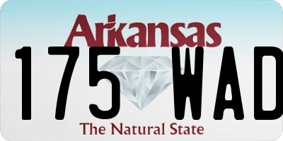AR license plate 175WAD