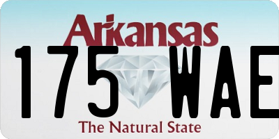 AR license plate 175WAE