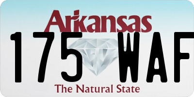 AR license plate 175WAF