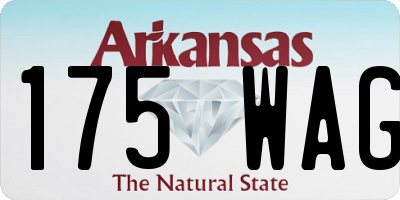 AR license plate 175WAG