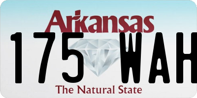 AR license plate 175WAH