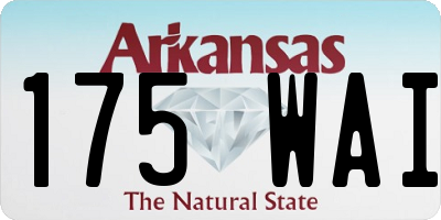 AR license plate 175WAI