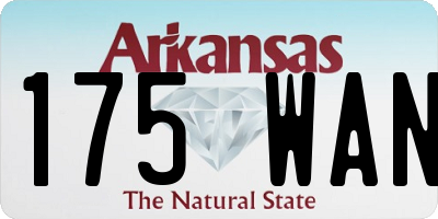 AR license plate 175WAN