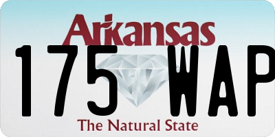 AR license plate 175WAP