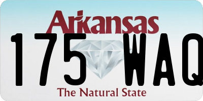 AR license plate 175WAQ