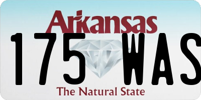 AR license plate 175WAS