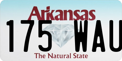 AR license plate 175WAU