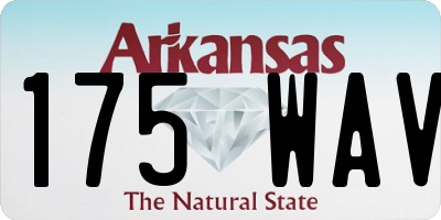 AR license plate 175WAV