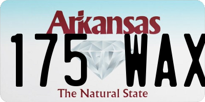 AR license plate 175WAX