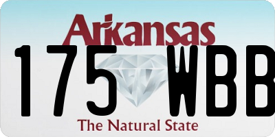AR license plate 175WBB