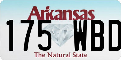 AR license plate 175WBD