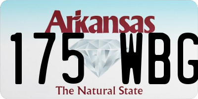 AR license plate 175WBG