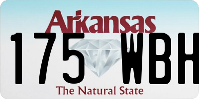 AR license plate 175WBH