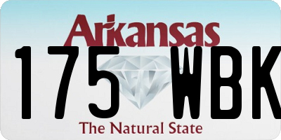 AR license plate 175WBK