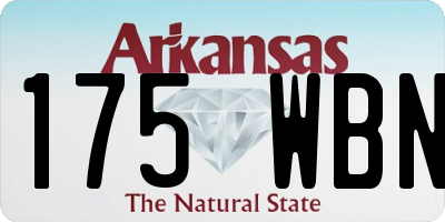AR license plate 175WBN