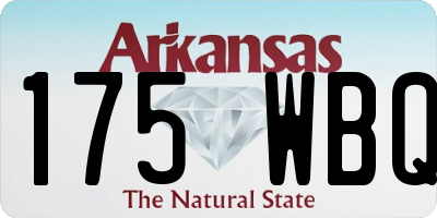 AR license plate 175WBQ