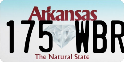 AR license plate 175WBR