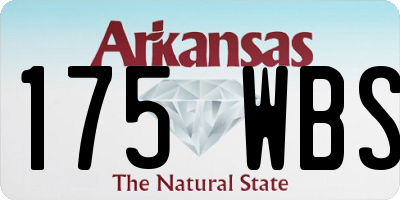 AR license plate 175WBS