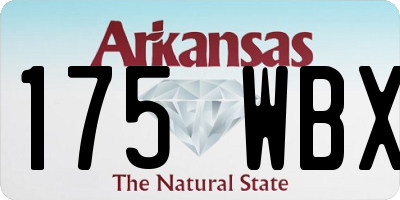 AR license plate 175WBX