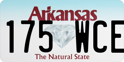 AR license plate 175WCE