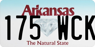 AR license plate 175WCK
