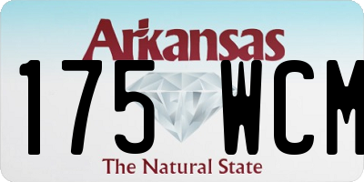 AR license plate 175WCM