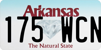 AR license plate 175WCN