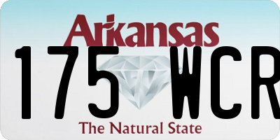 AR license plate 175WCR