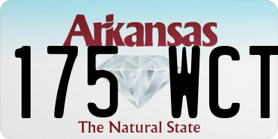 AR license plate 175WCT