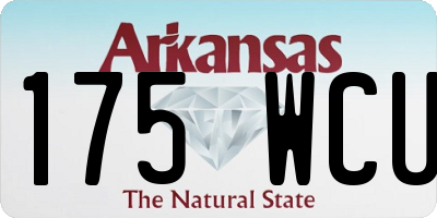 AR license plate 175WCU