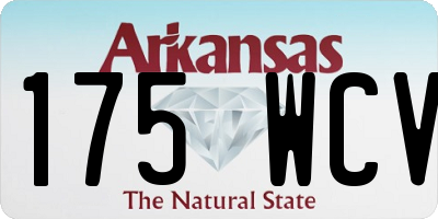 AR license plate 175WCV