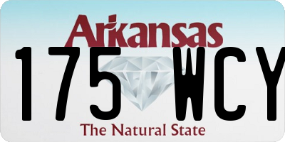AR license plate 175WCY