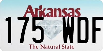 AR license plate 175WDF