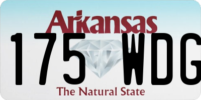 AR license plate 175WDG