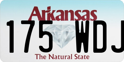 AR license plate 175WDJ