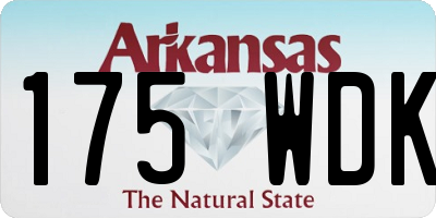 AR license plate 175WDK