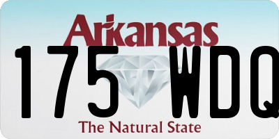AR license plate 175WDQ