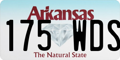 AR license plate 175WDS