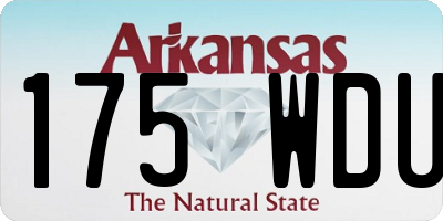 AR license plate 175WDU