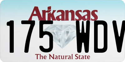 AR license plate 175WDV