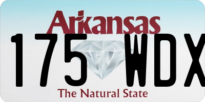 AR license plate 175WDX
